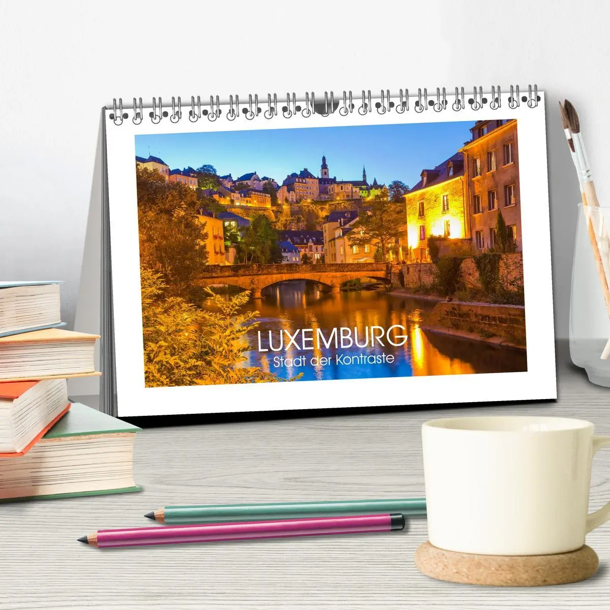 Bild: 9783516045406 | LUXEMBURG Stadt der Kontraste (Tischkalender 2026 DIN A5 quer),...