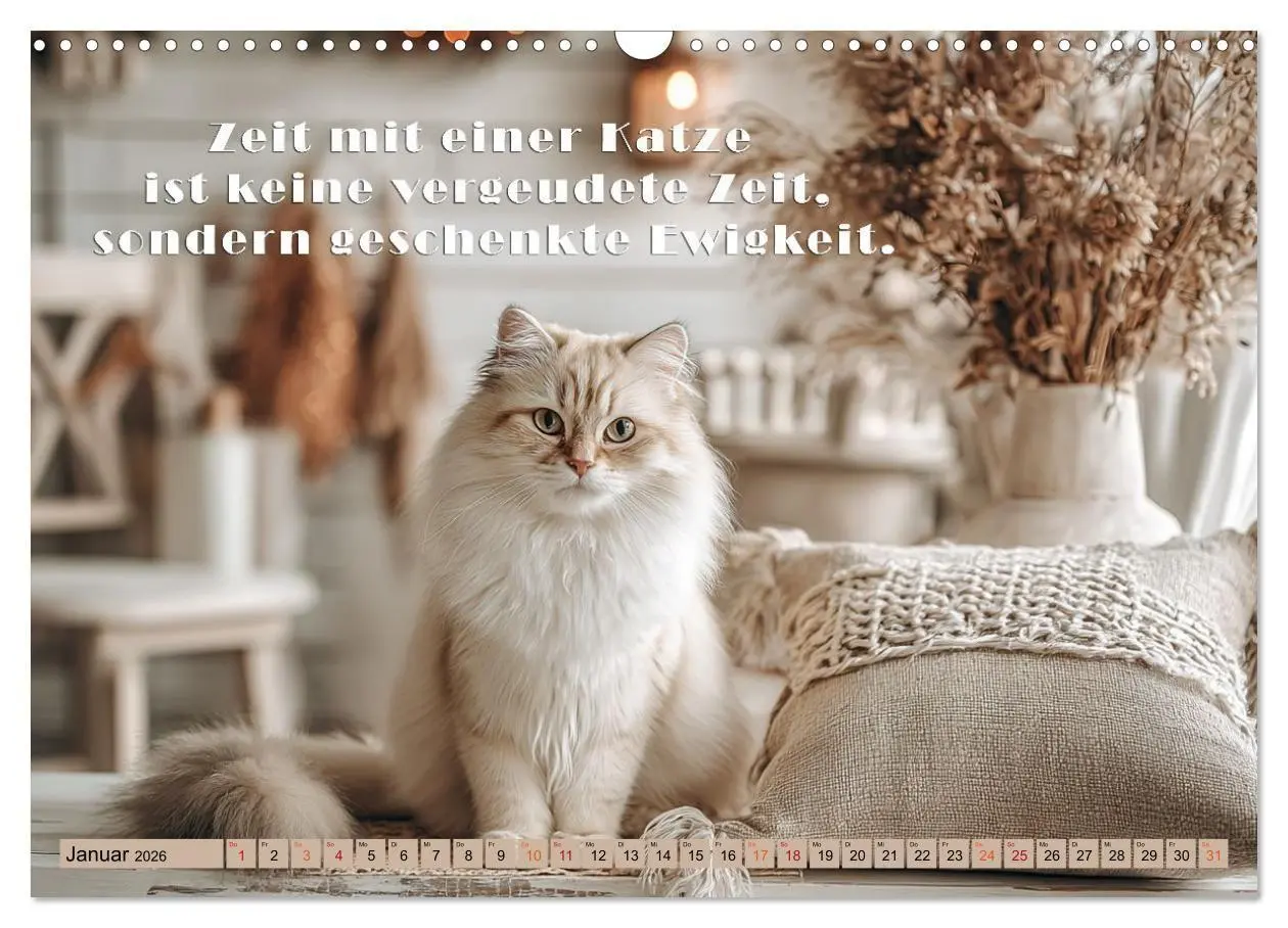Bild: 9783516665406 | Miau-velous Pfotenpoesie (Wandkalender 2026 DIN A3 quer), CALVENDO...