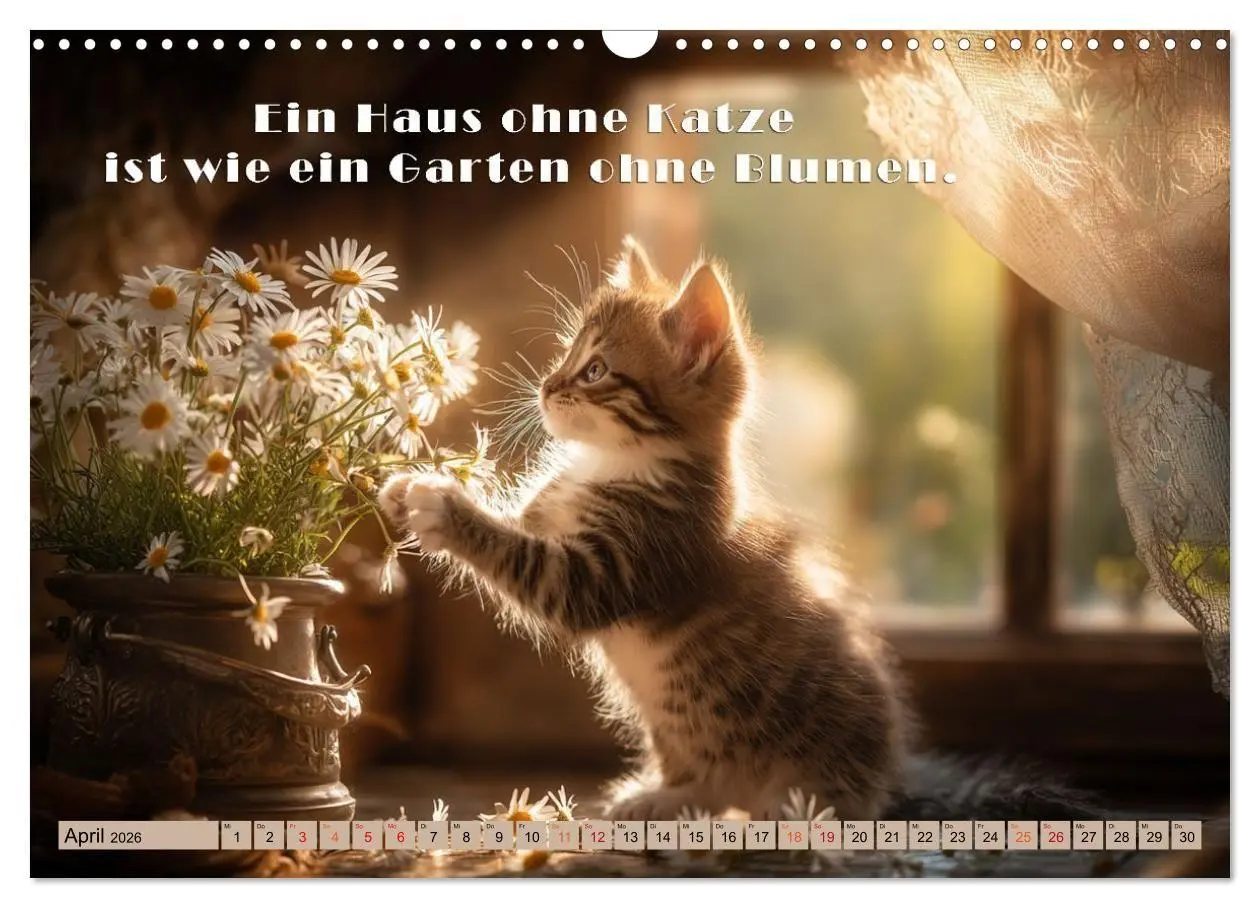 Bild: 9783516665406 | Miau-velous Pfotenpoesie (Wandkalender 2026 DIN A3 quer), CALVENDO...