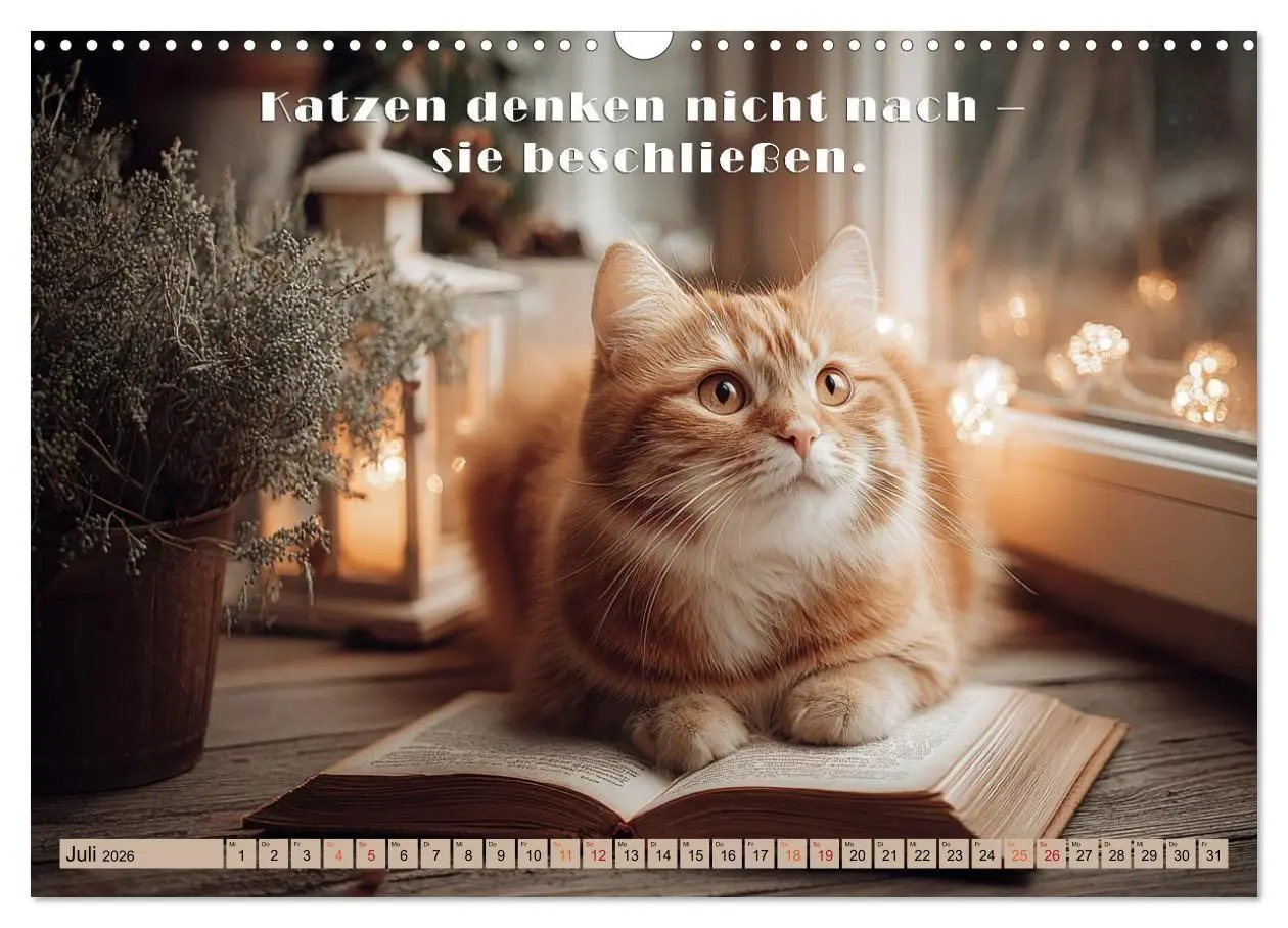 Bild: 9783516665406 | Miau-velous Pfotenpoesie (Wandkalender 2026 DIN A3 quer), CALVENDO...