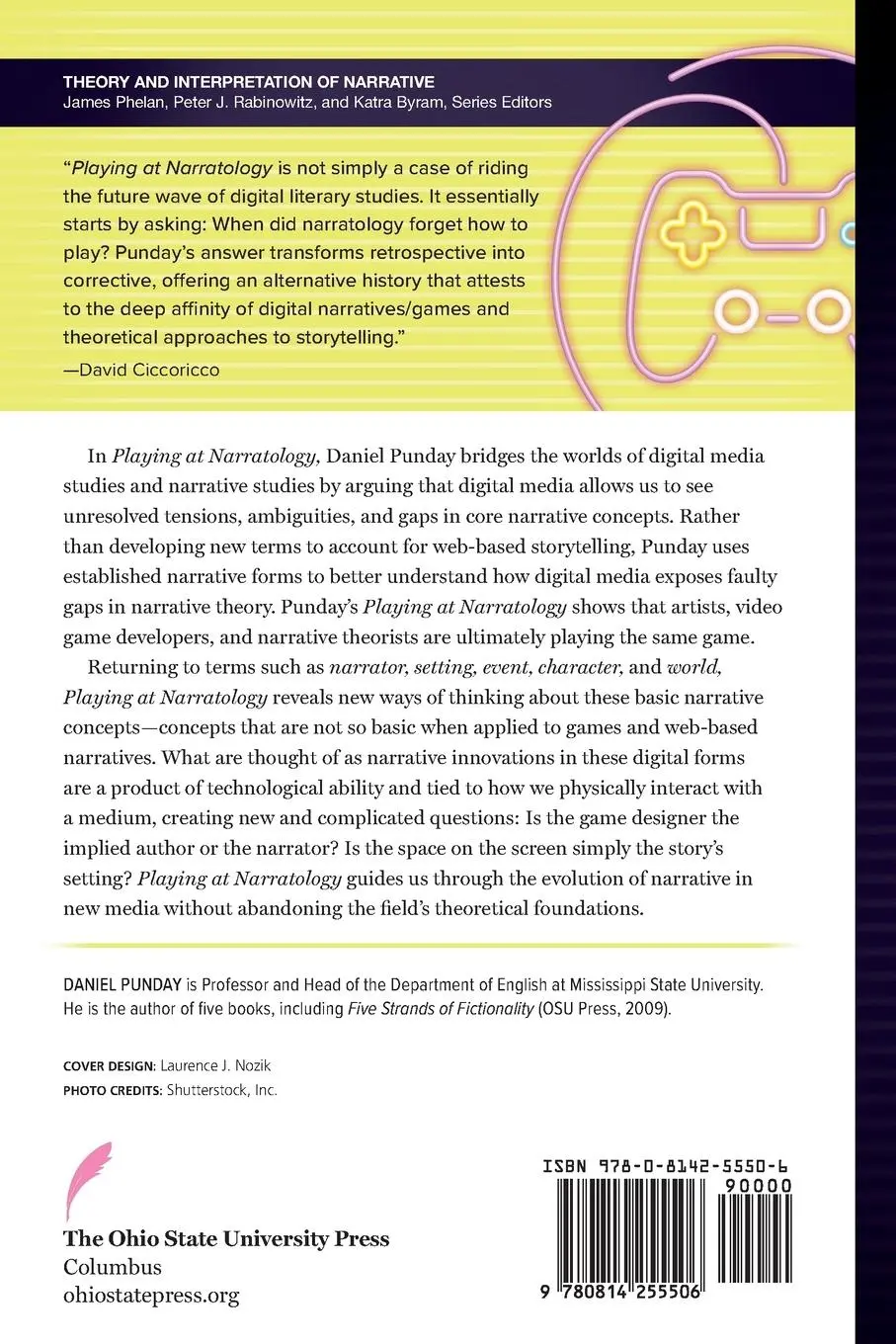 Rückseite: 9780814255506 | Playing at Narratology | Digital Media as Narrative Theory | Punday