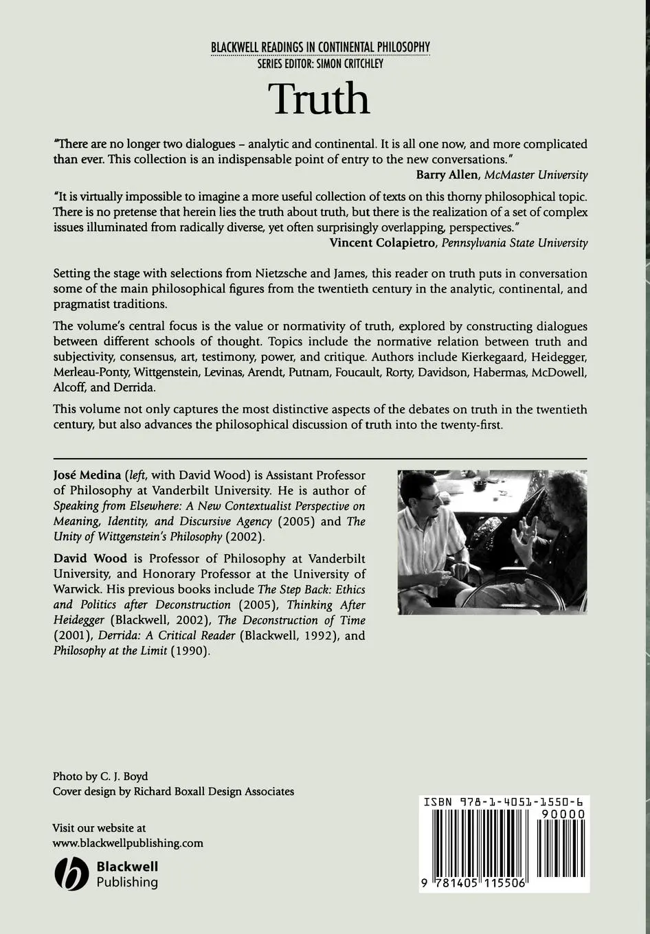 Rückseite: 9781405115506 | Truth | Engagements Across Philosophical Traditions | Wood (u. a.)