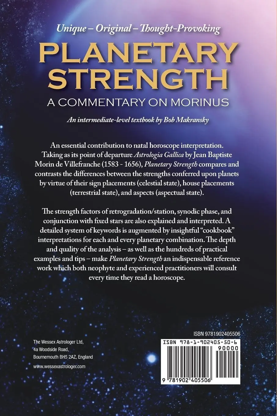Rückseite: 9781902405506 | Planetary Strength | A Commentary on Morinus | Bob Makransky | Buch
