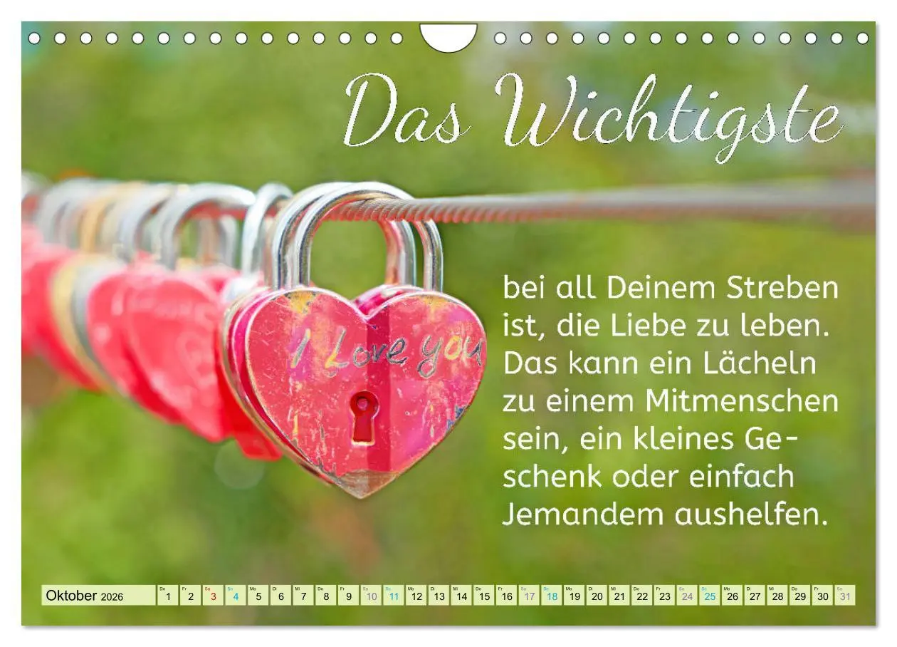 Bild: 9783457705506 | Der Spruchkalender - Inspirationen (Wandkalender 2026 DIN A4 quer),...