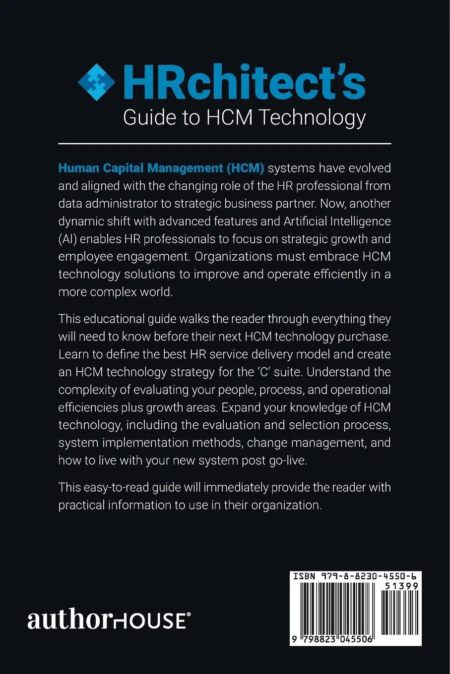 Rückseite: 9798823045506 | HRchitect's Guide to HCM Technology | Jacqueline Kuhn (u. a.) | Buch