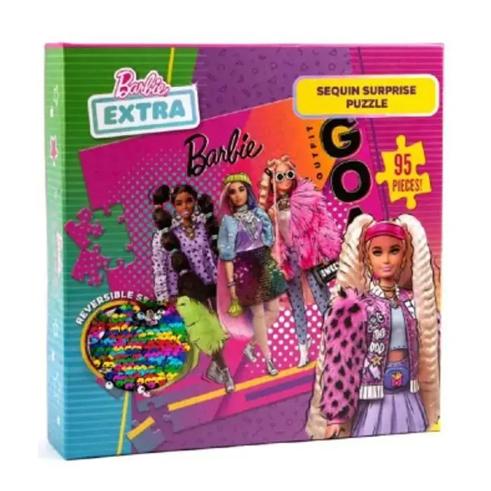Cover: 5015934795606 | BARBIE 95PC PAILLETTEN ÜBERRASCHUNG PUZZLE | Spiel | 99-0112 | Deutsch