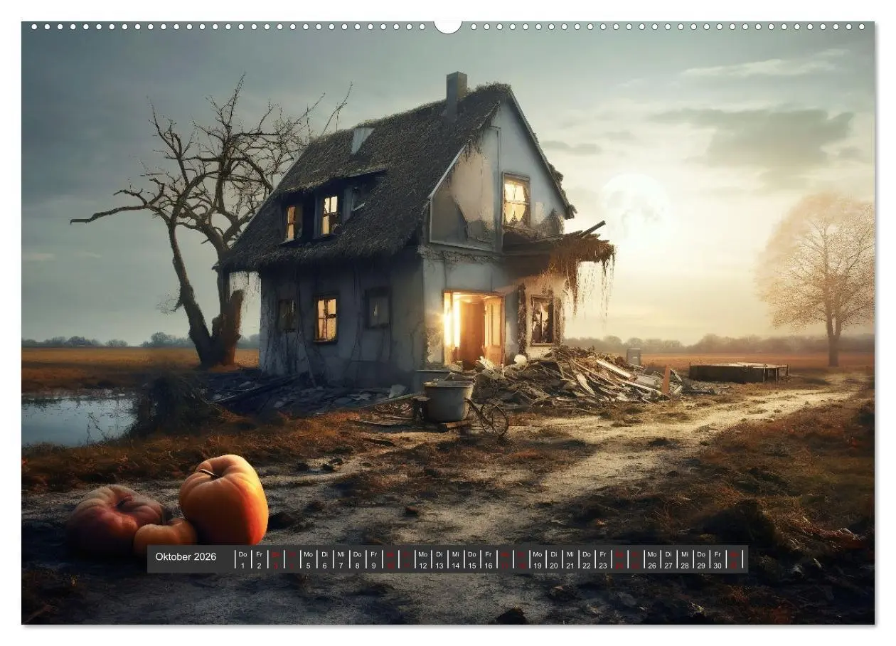 Bild: 9783457485606 | Unheimliche Behausungen (Wandkalender 2026 DIN A2 quer), CALVENDO...