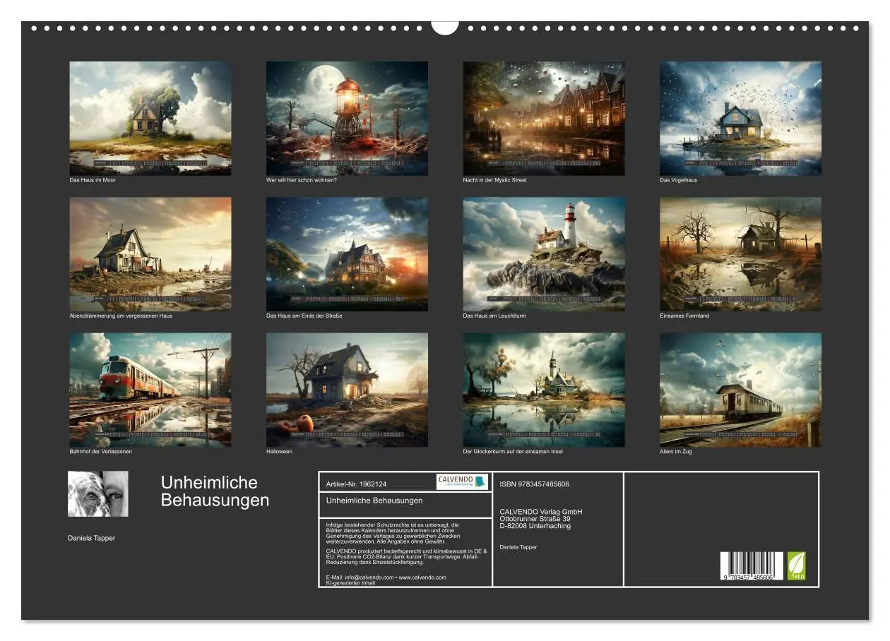 Bild: 9783457485606 | Unheimliche Behausungen (Wandkalender 2026 DIN A2 quer), CALVENDO...