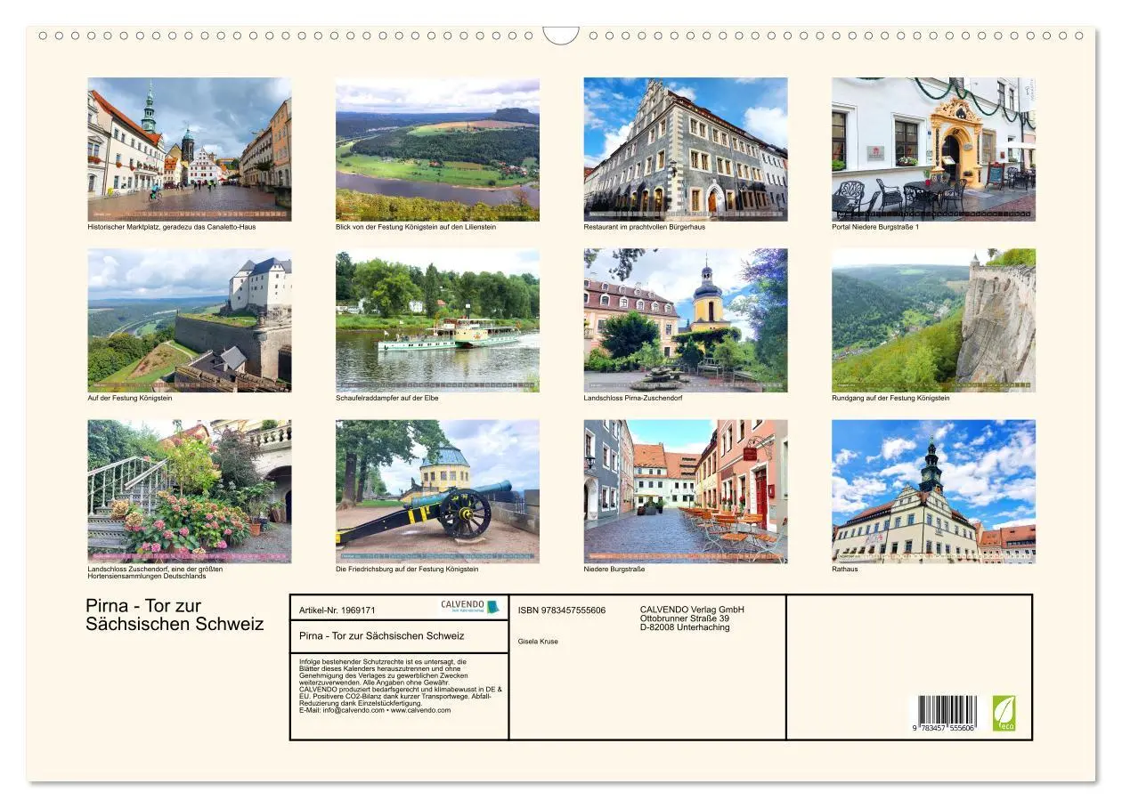 Bild: 9783457555606 | Pirna - Tor zur Sächsischen Schweiz (Wandkalender 2026 DIN A2...