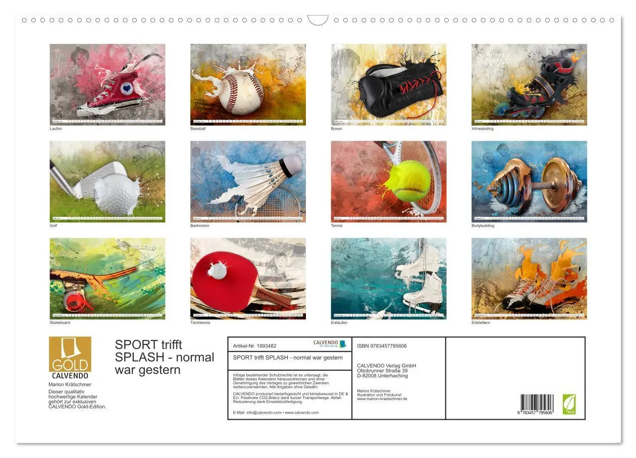 Bild: 9783457795606 | SPORT trifft SPLASH - normal war gestern (Wandkalender 2026 DIN A2...