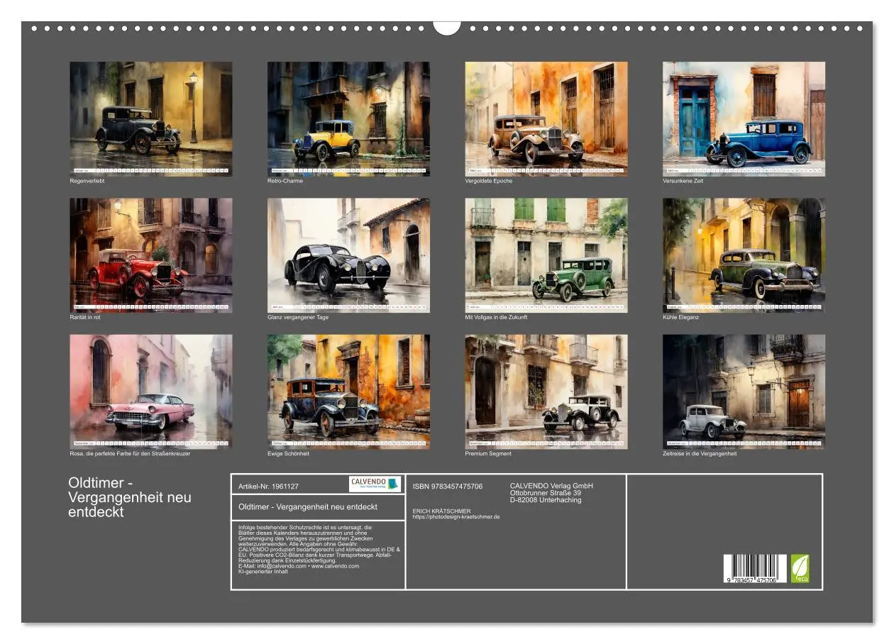 Bild: 9783457475706 | Oldtimer - Vergangenheit neu entdeckt (Wandkalender 2026 DIN A2...