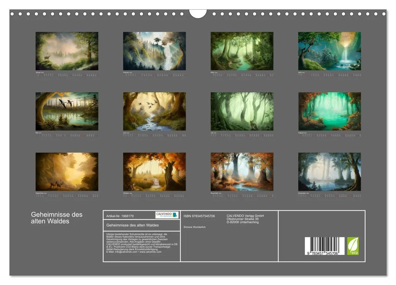 Bild: 9783457545706 | Geheimnisse des alten Waldes (Wandkalender 2026 DIN A3 quer),...
