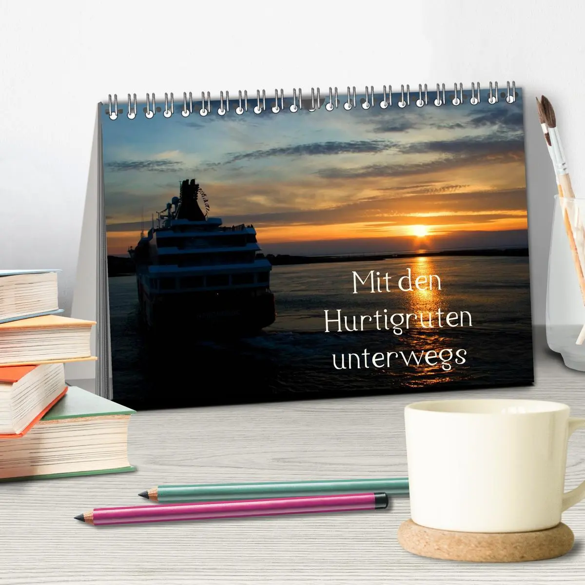 Bild: 9783516185706 | Mit den Hurtigruten unterwegs (Tischkalender 2026 DIN A5 quer),...