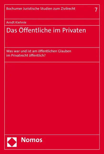 Cover: 9783848765706 | Das Öffentliche im Privaten | Arndt Kiehnle | Taschenbuch | 127 S.