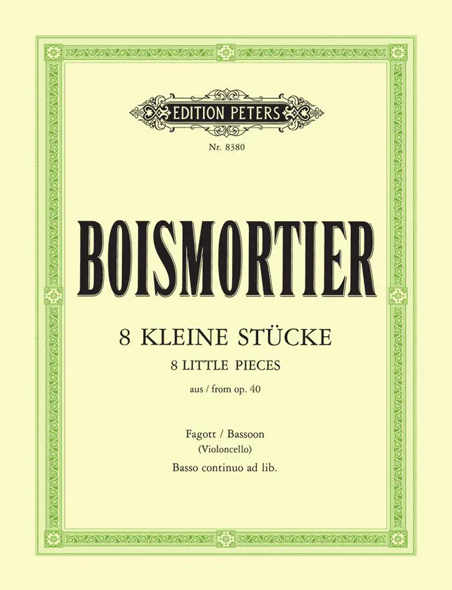 Cover: 9790014065706 | 8 Little Pieces from Op.40 | Joseph Bodin de Boismortier | Buch