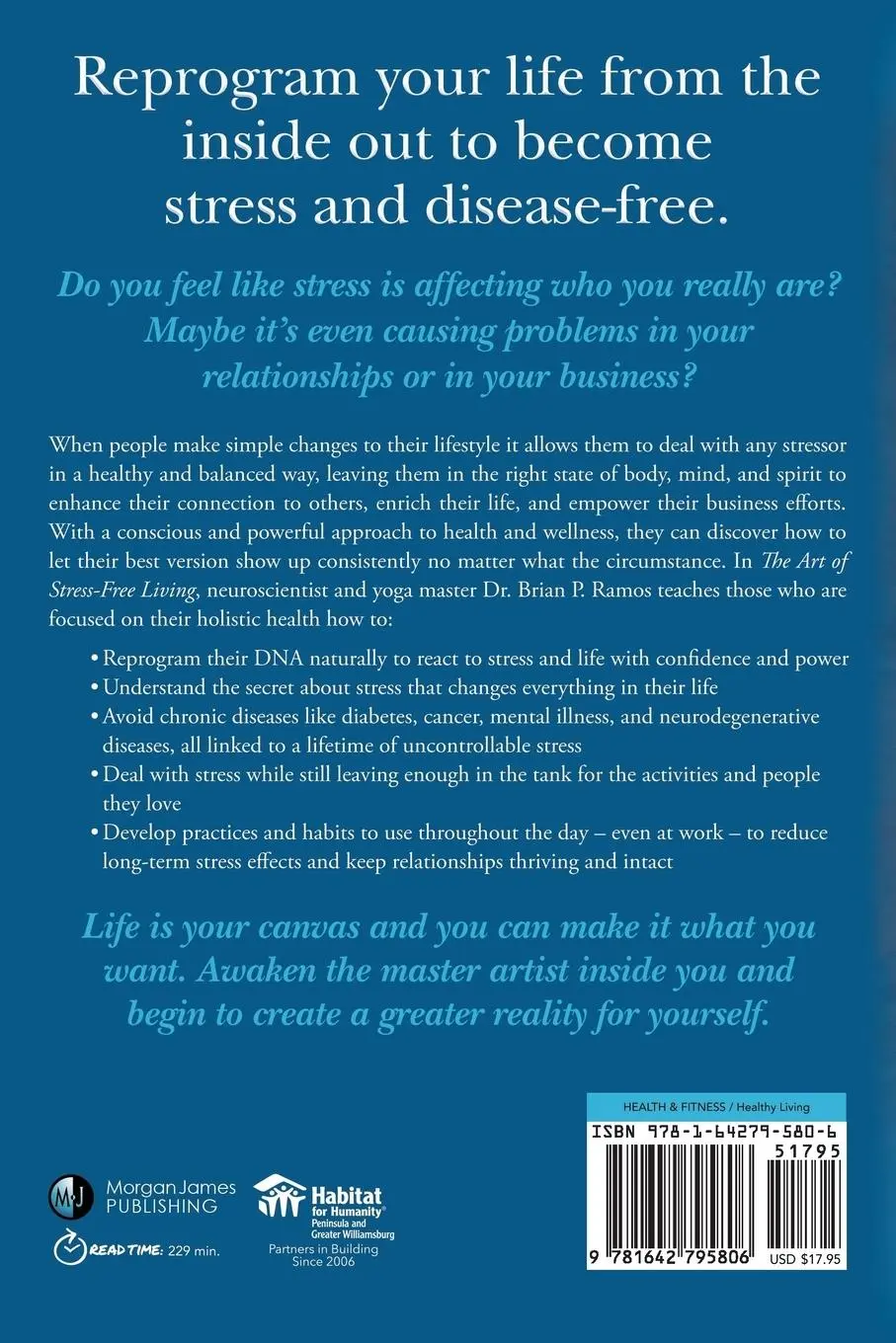 Rückseite: 9781642795806 | The Art of Stress-Free Living | Brian P. Ramos | Taschenbuch | 2020
