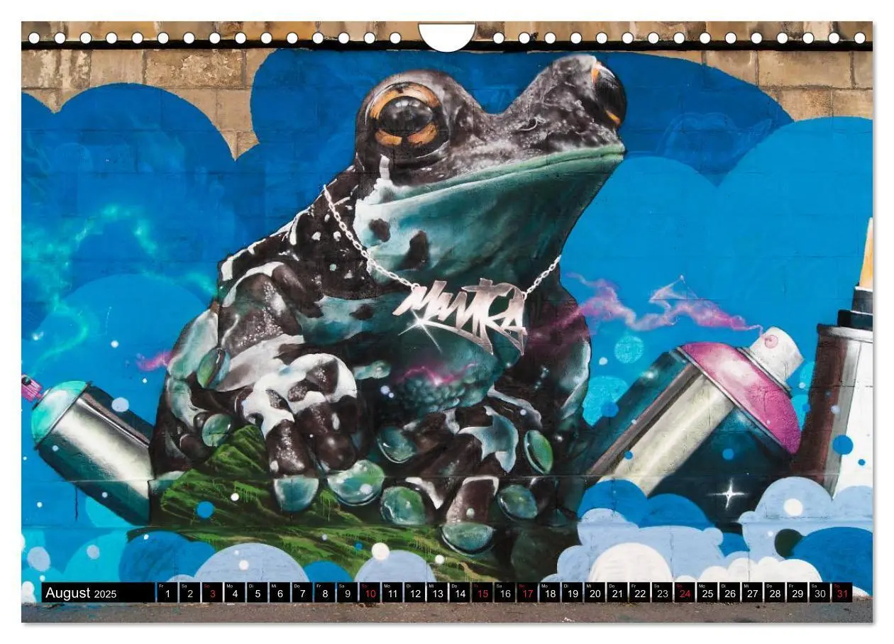 Bild: 9783435755806 | Streetart am Wiener Donaukanal (Wandkalender 2025 DIN A4 quer),...