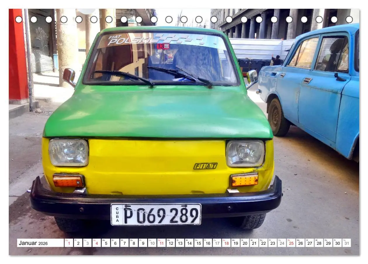 Bild: 9783457775806 | Polski Fiat 126p - Kult auf Kuba (Tischkalender 2026 DIN A5 quer),...