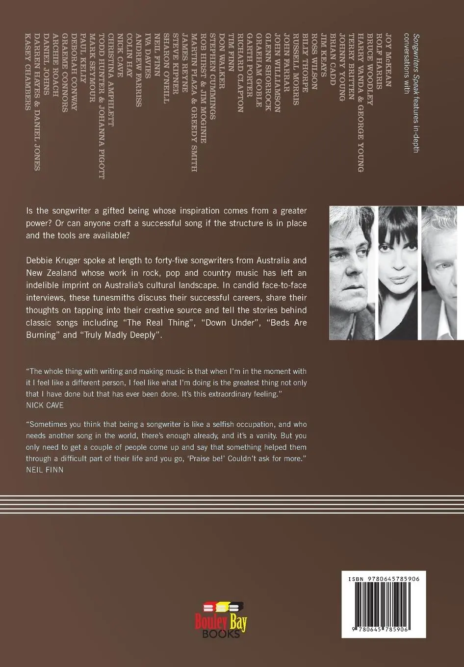 Rückseite: 9780645785906 | Songwriters Speak | Conversations about creating music | Debbie Kruger