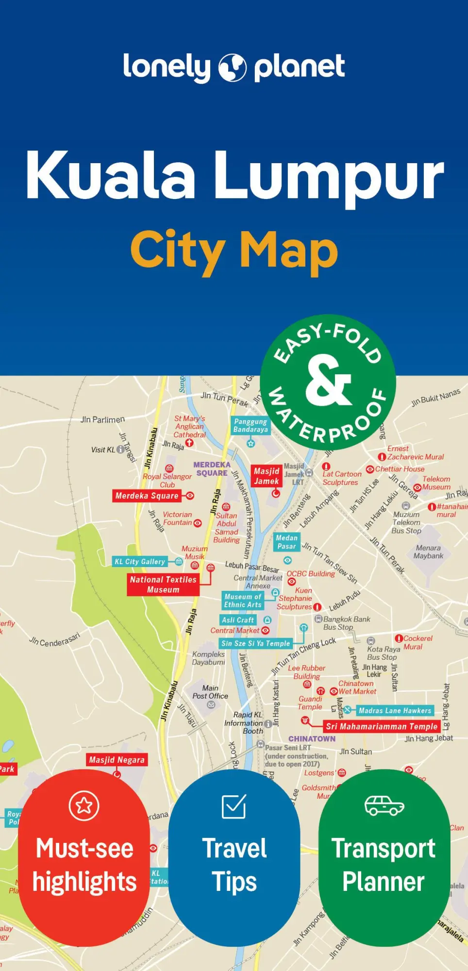 Cover: 9781787015906 | Kuala Lumpur City Map | (Land-)Karte | Lonely Planet City Map | 2024