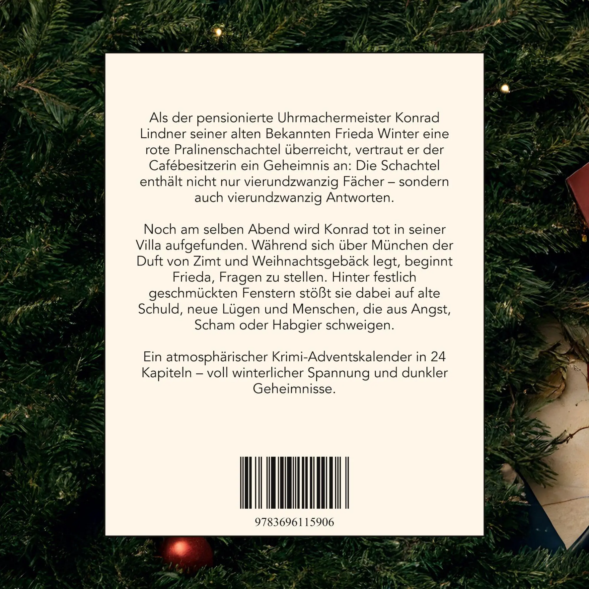 Rückseite: 9783696115906 | Mord in München | Der Krimi-Adventskalender in 24 Akten | Nora Weber
