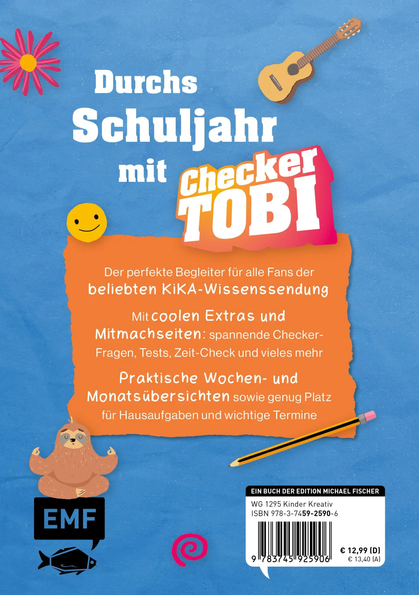 Rückseite: 9783745925906 | Checker Tobi - Schülerkalender 2025/2026 | Checker Tobi | Taschenbuch
