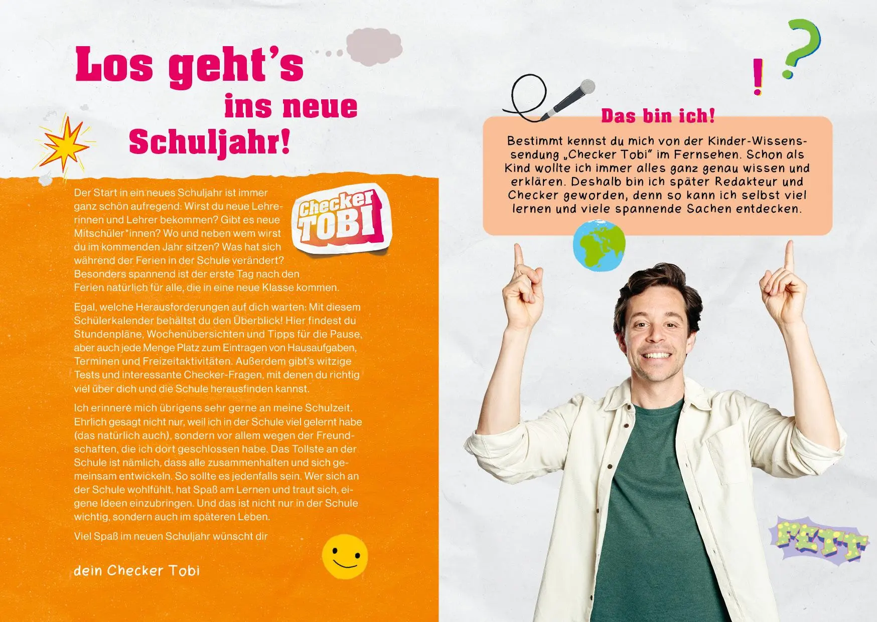 Bild: 9783745925906 | Checker Tobi - Schülerkalender 2025/2026 | Checker Tobi | Taschenbuch
