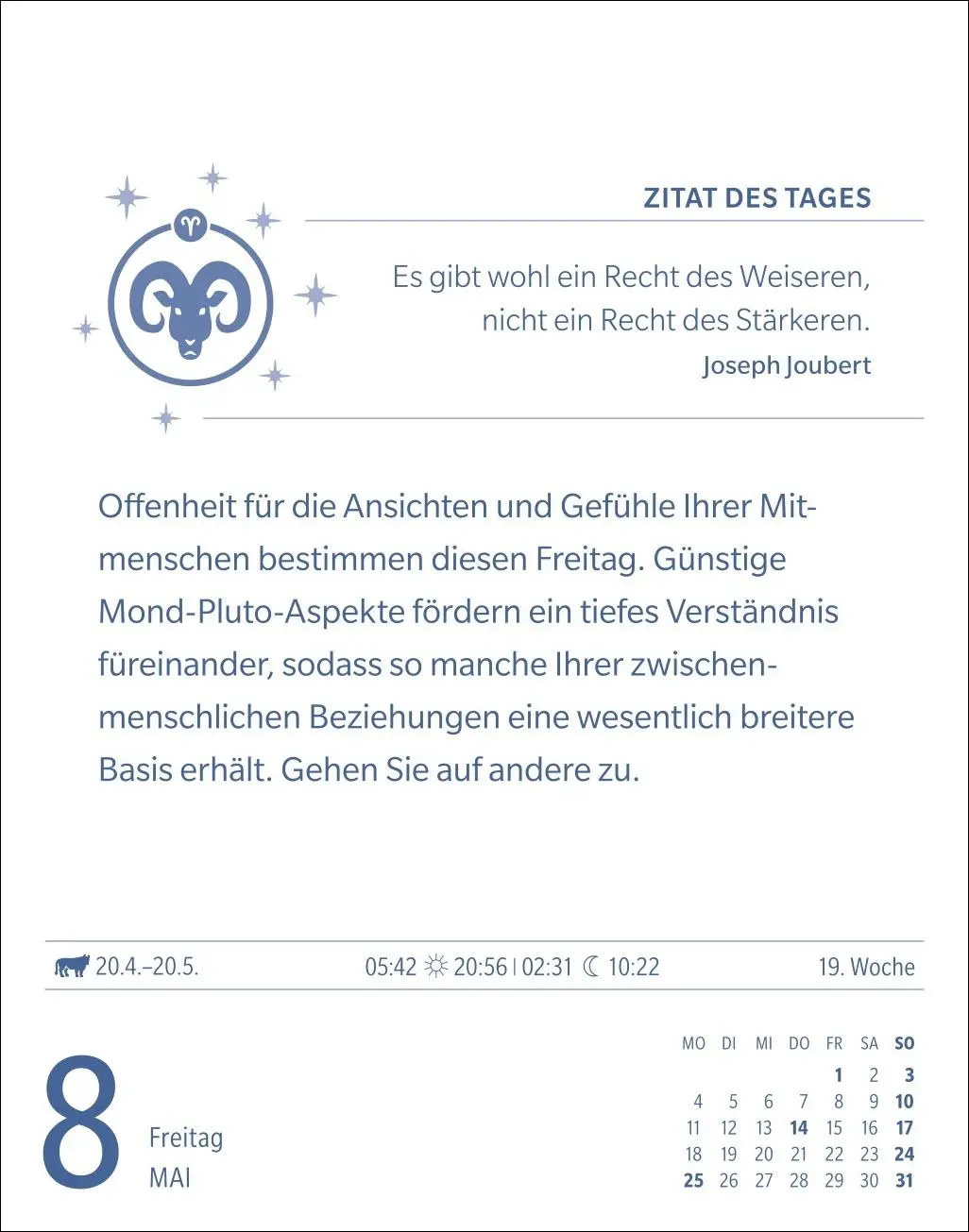 Bild: 9783840035906 | Widder Sternzeichenkalender 2026 - Tagesabreißkalender - Ihr...