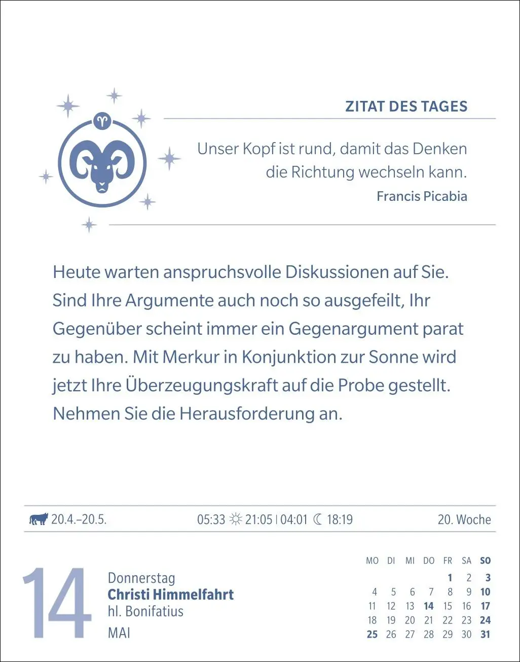 Bild: 9783840035906 | Widder Sternzeichenkalender 2026 - Tagesabreißkalender - Ihr...