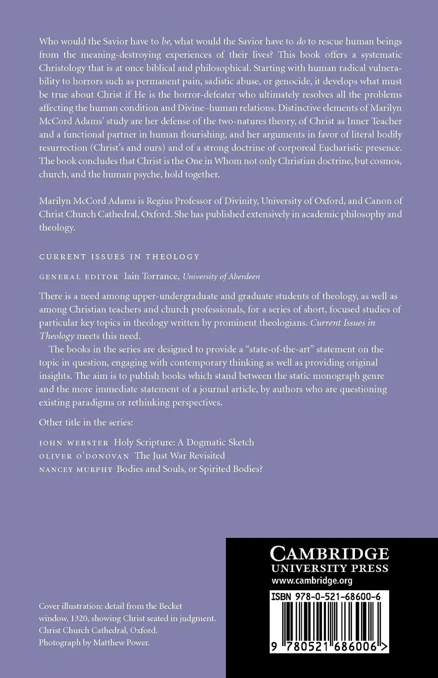 Rückseite: 9780521686006 | Christ and Horrors | The Coherence of Christology | Adams (u. a.)