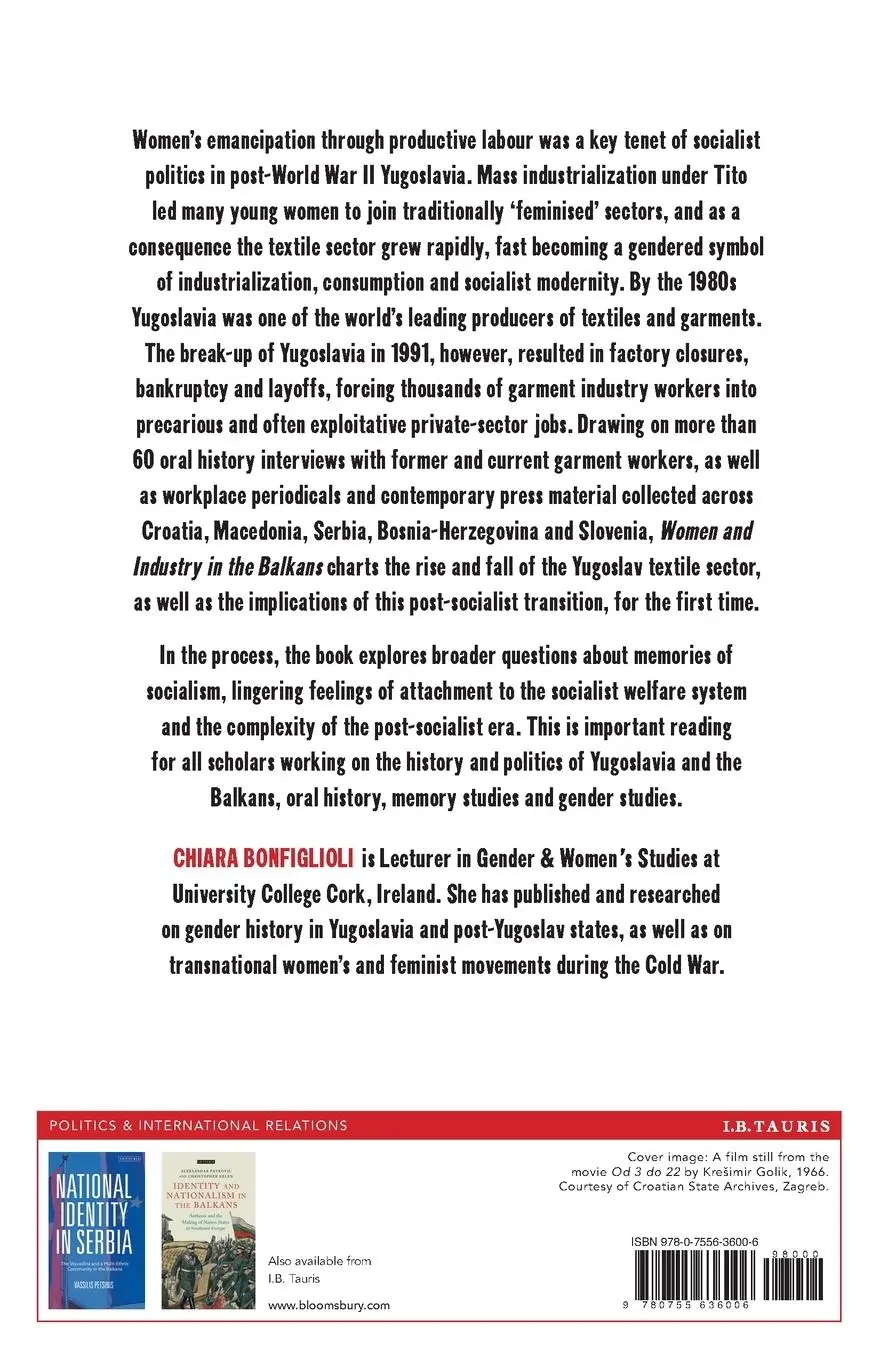 Rückseite: 9780755636006 | Women and Industry in the Balkans | Chiara Bonfiglioli | Taschenbuch