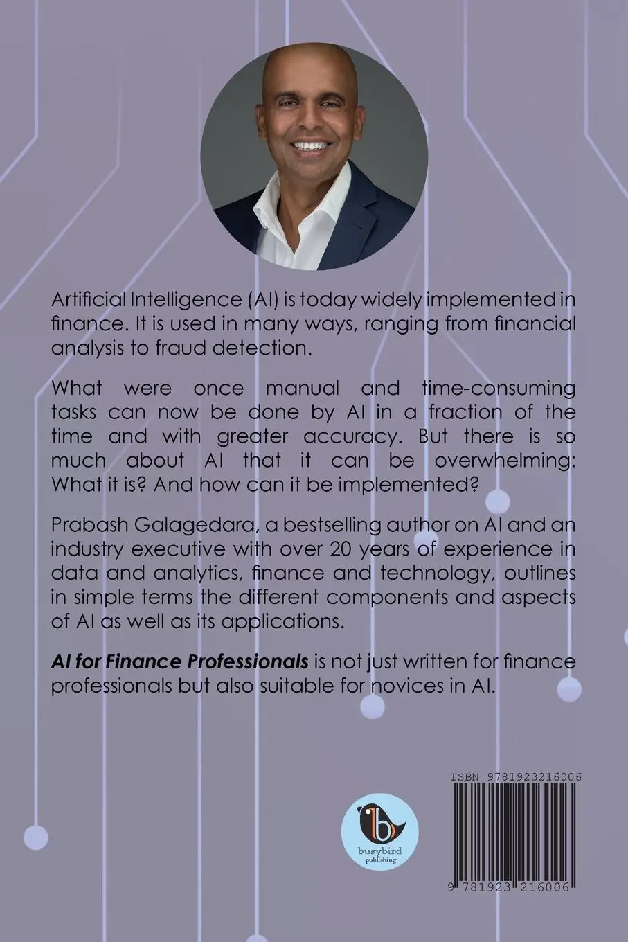 Rückseite: 9781923216006 | AI for Finance Professionals | Prabash Galagedara | Taschenbuch | 2024