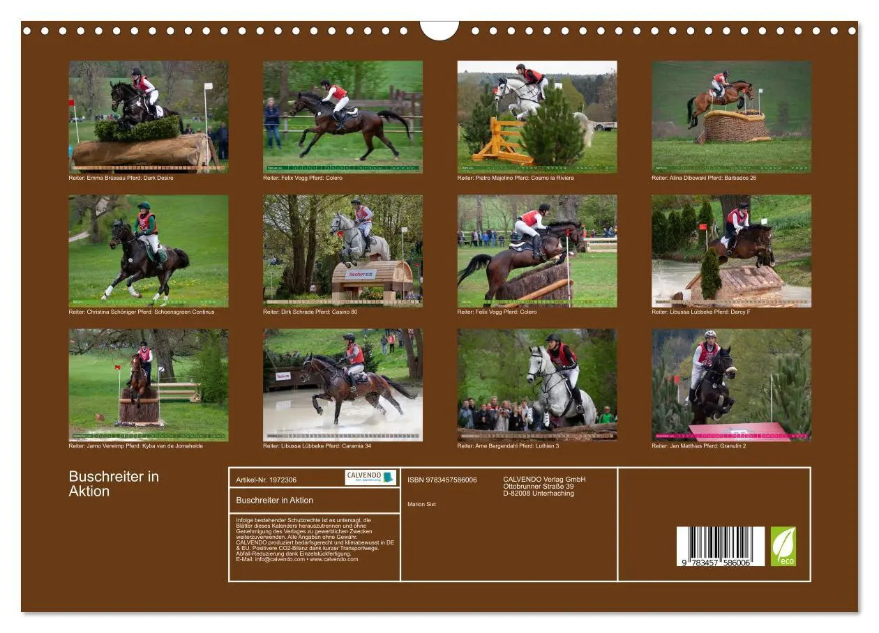 Bild: 9783457586006 | Buschreiter in Aktion (Wandkalender 2026 DIN A3 quer), CALVENDO...