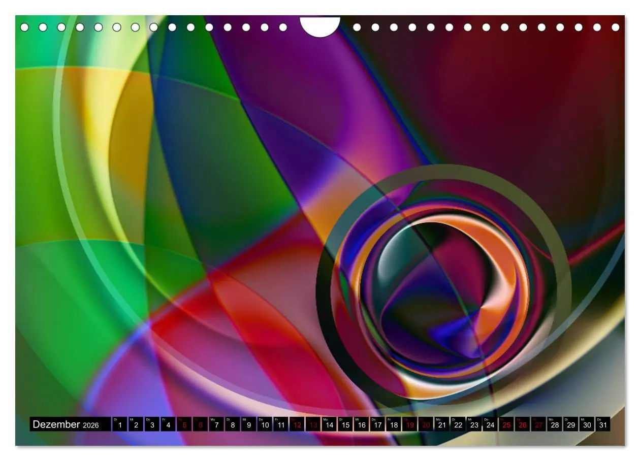 Bild: 9783457896006 | Lineare Strahlkraft - Wellen, Digitale Kunst (Wandkalender 2026 DIN...