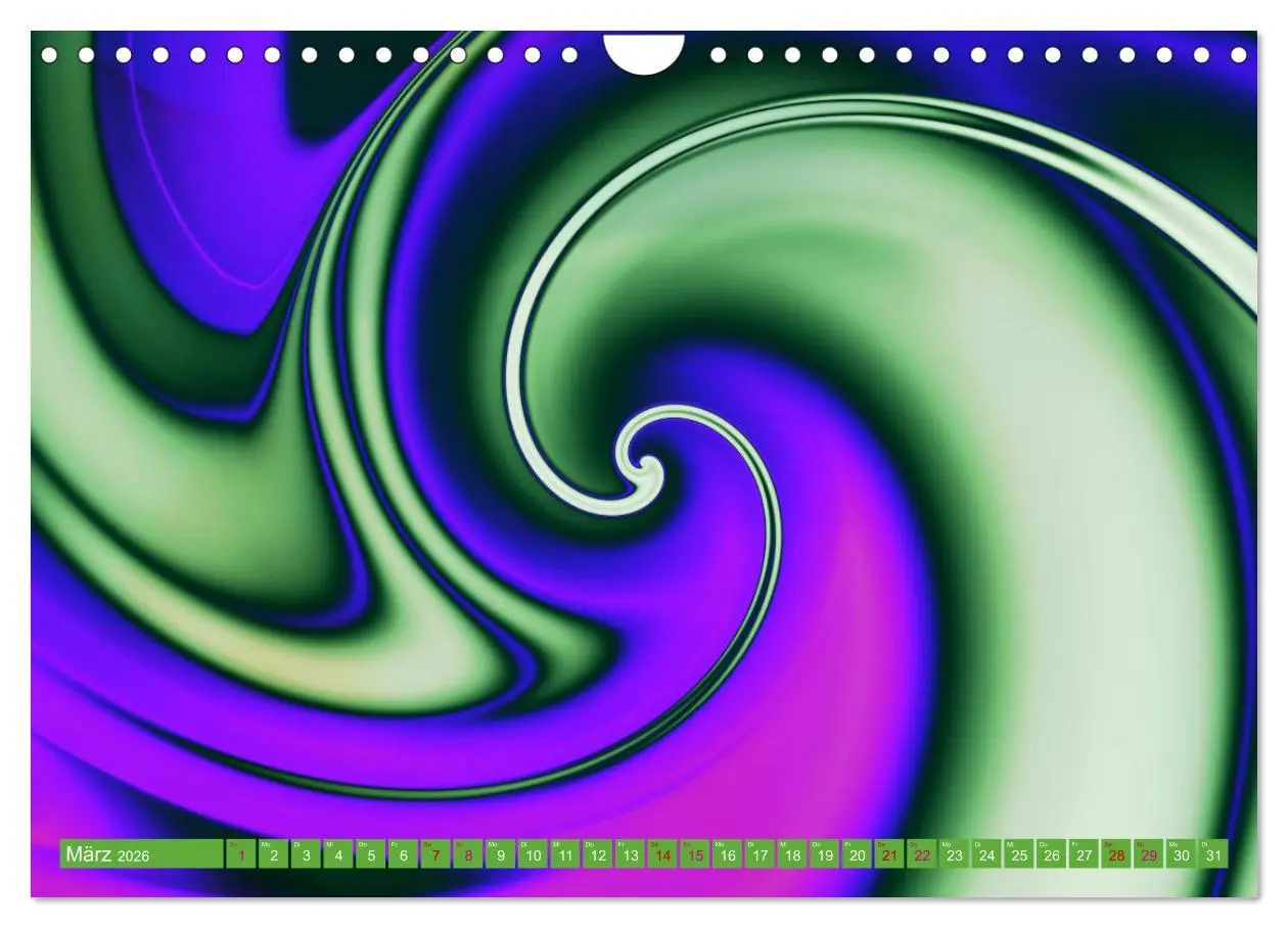 Bild: 9783457896006 | Lineare Strahlkraft - Wellen, Digitale Kunst (Wandkalender 2026 DIN...