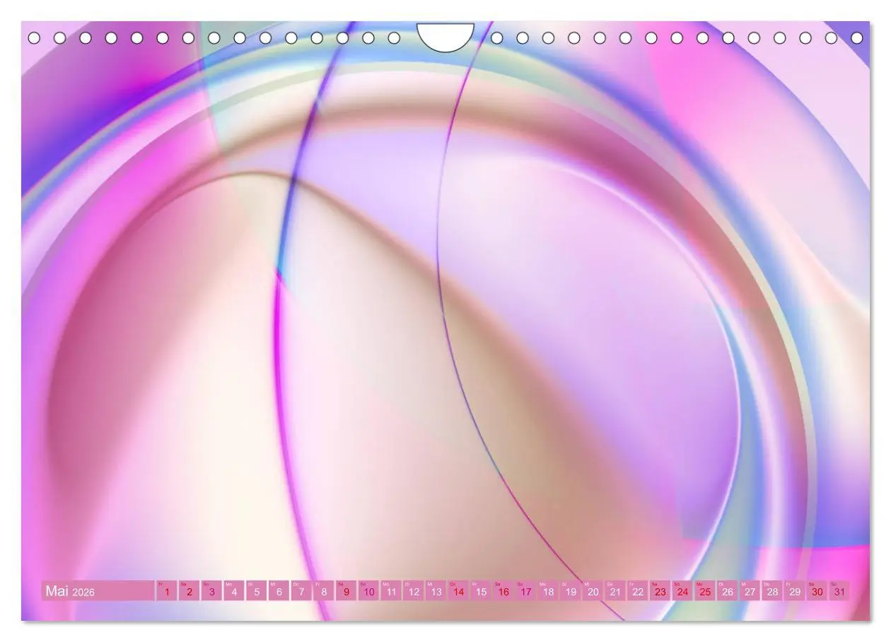 Bild: 9783457896006 | Lineare Strahlkraft - Wellen, Digitale Kunst (Wandkalender 2026 DIN...
