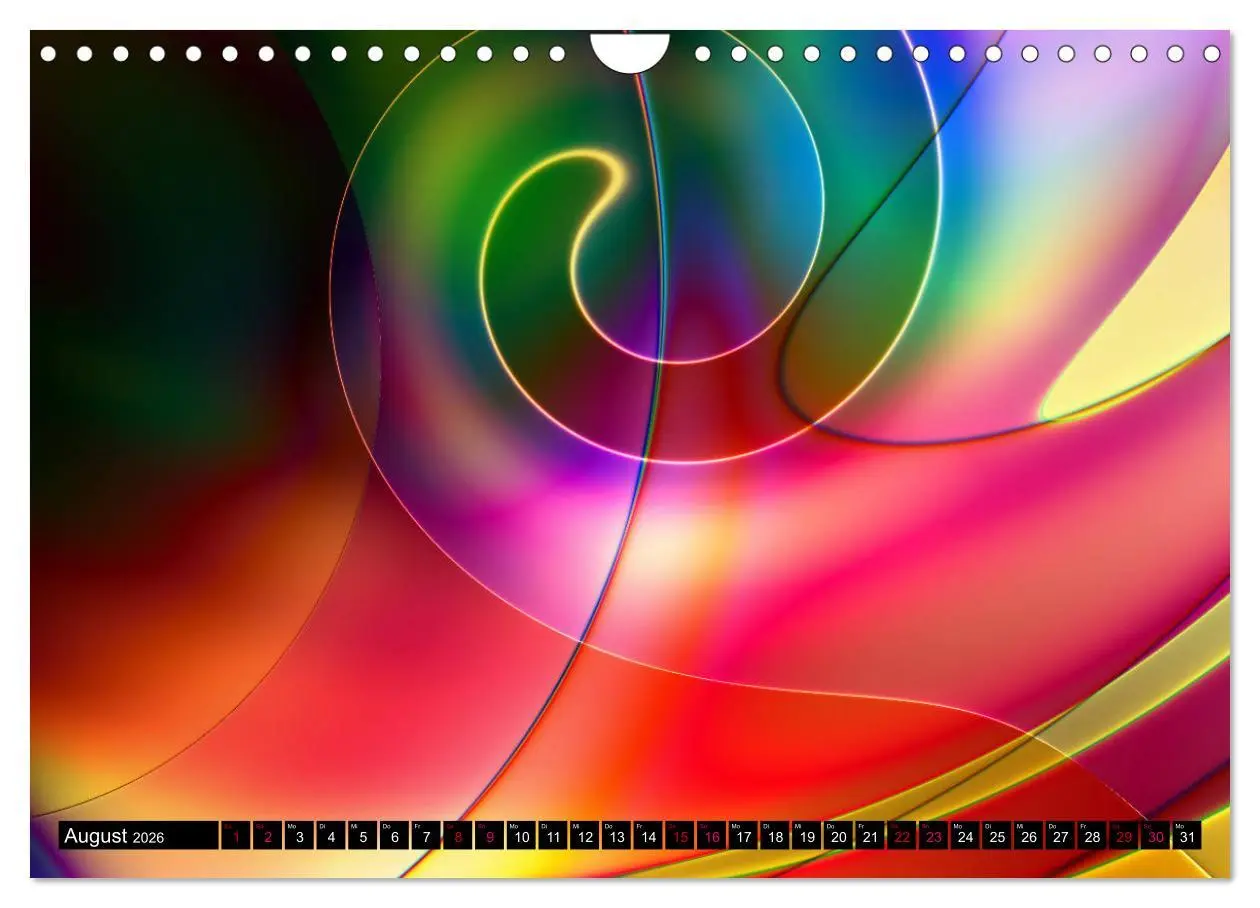 Bild: 9783457896006 | Lineare Strahlkraft - Wellen, Digitale Kunst (Wandkalender 2026 DIN...