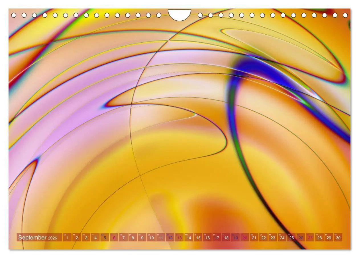 Bild: 9783457896006 | Lineare Strahlkraft - Wellen, Digitale Kunst (Wandkalender 2026 DIN...