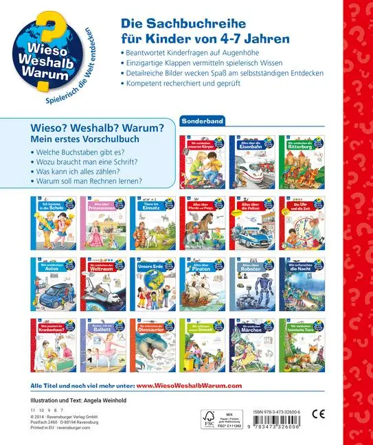 Bild: 9783473326006 | Wieso? Weshalb? Warum? Mein erstes Vorschulbuch | Angela Weinhold