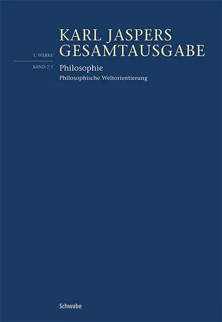 Cover: 9783796546006 | Philosophie | Philosophische Weltorientierung | Karl Jaspers | Buch