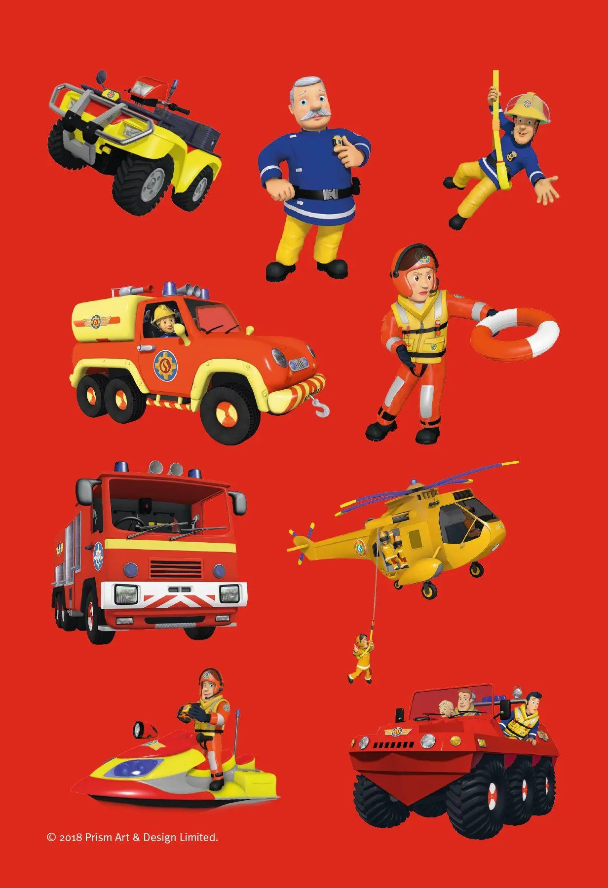 Bild: 9783833236006 | Feuerwehrmann Sam: Brandheißer Sticker- und Malspaß | Panini | Buch