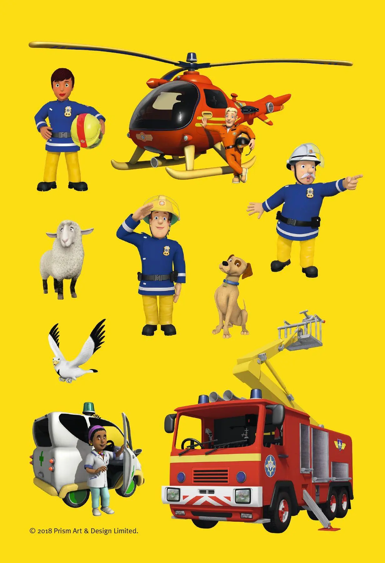 Bild: 9783833236006 | Feuerwehrmann Sam: Brandheißer Sticker- und Malspaß | Panini | Buch