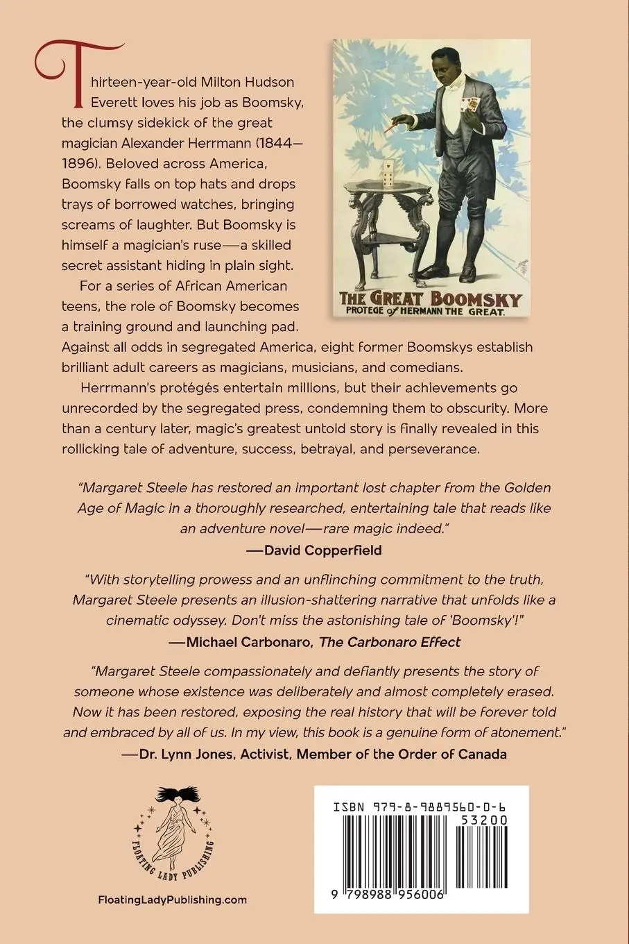 Rückseite: 9798988956006 | The Great Boomsky | The Many Lives of Magic's First Black Superstar
