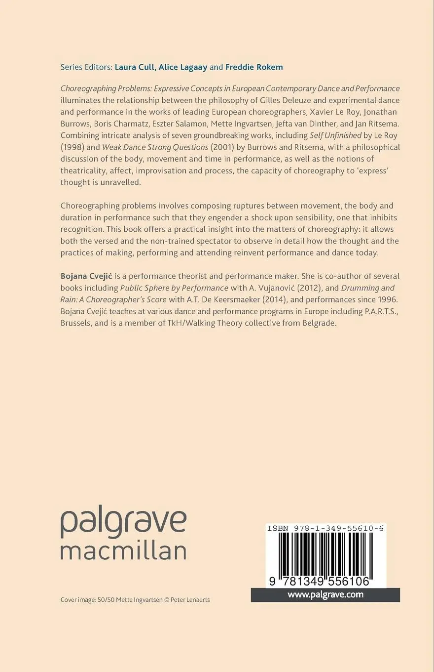 Rückseite: 9781349556106 | Choreographing Problems | Bojana Cvejic | Taschenbuch | xiv | Englisch