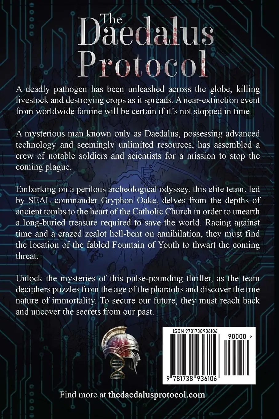 Rückseite: 9781738936106 | The Daedalus Protocol | A Thriller | Jeff Sheckter | Taschenbuch