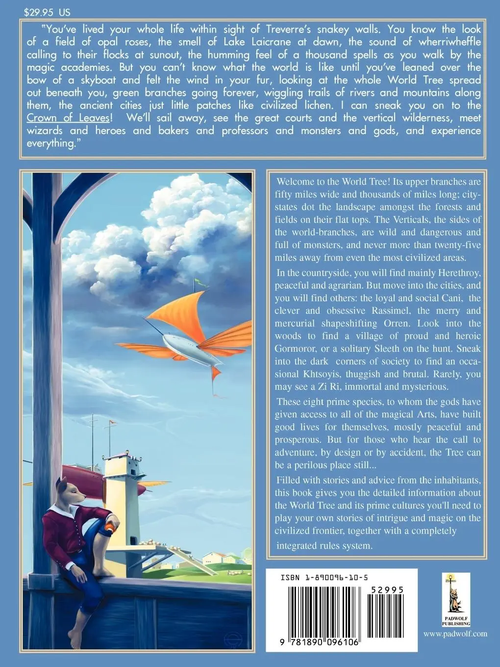 Rückseite: 9781890096106 | World Tree | A Role Playing Game of Species and Civilization | Buch