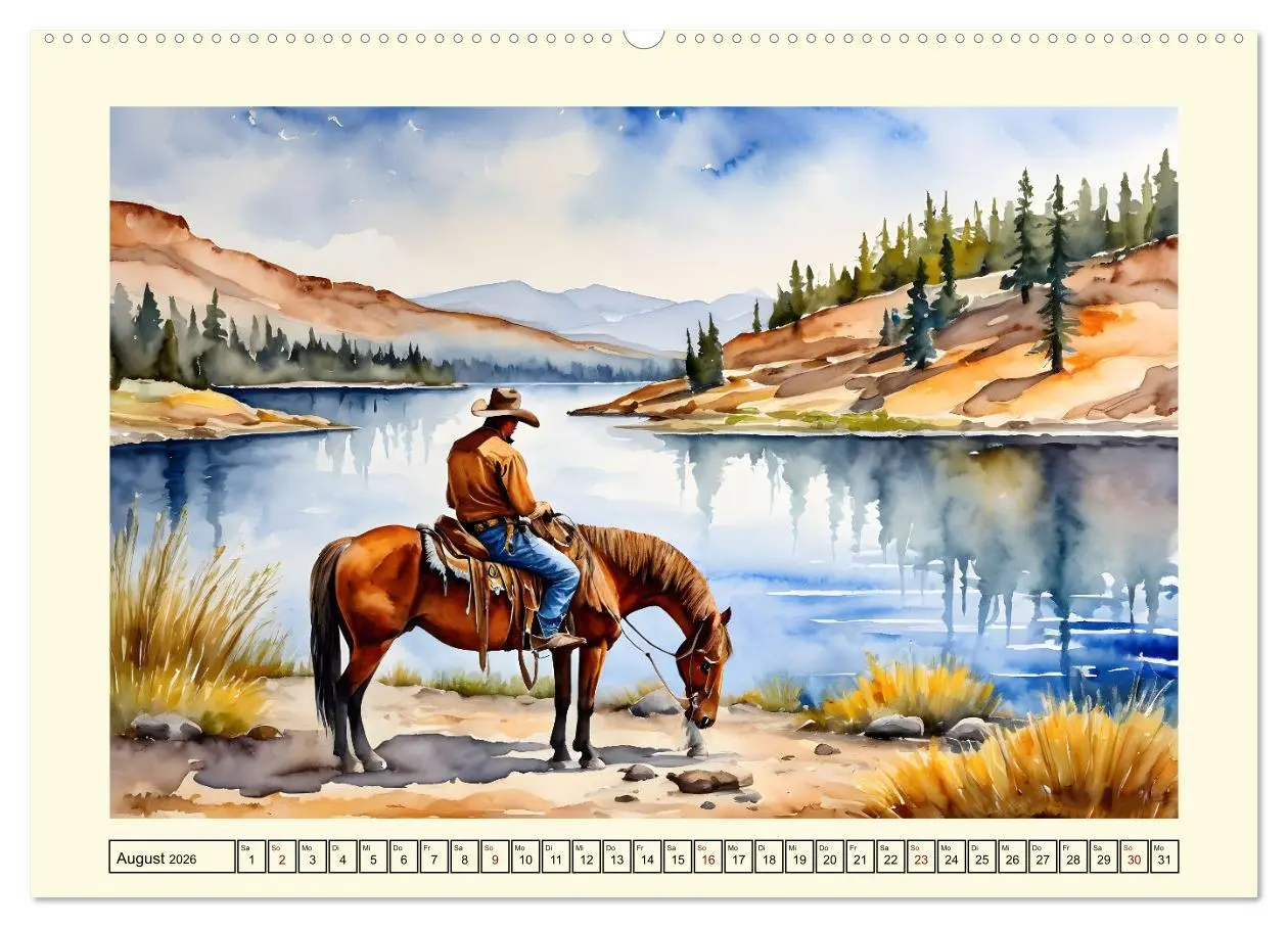 Bild: 9783457266106 | Nostalgie - der Wilde Westen (hochwertiger Premium Wandkalender...
