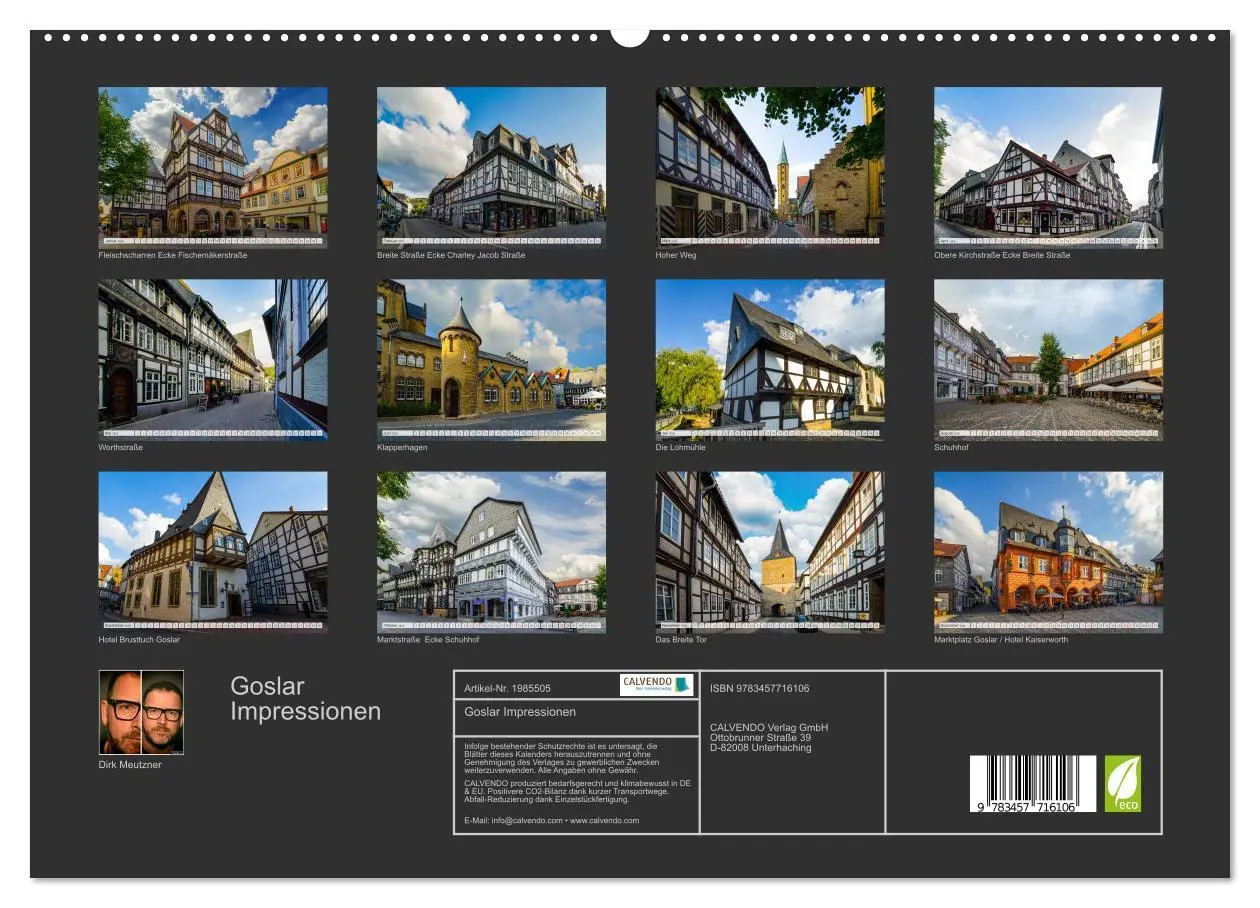 Bild: 9783457716106 | Goslar Impressionen (hochwertiger Premium Wandkalender 2026 DIN A2...