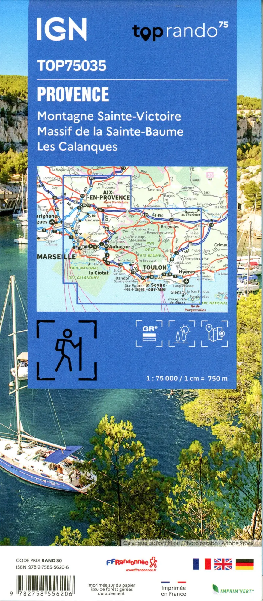 Bild: 9782758556206 | Provence St. Victoiree | 1:75000 | (Land-)Karte | Englisch | 2025