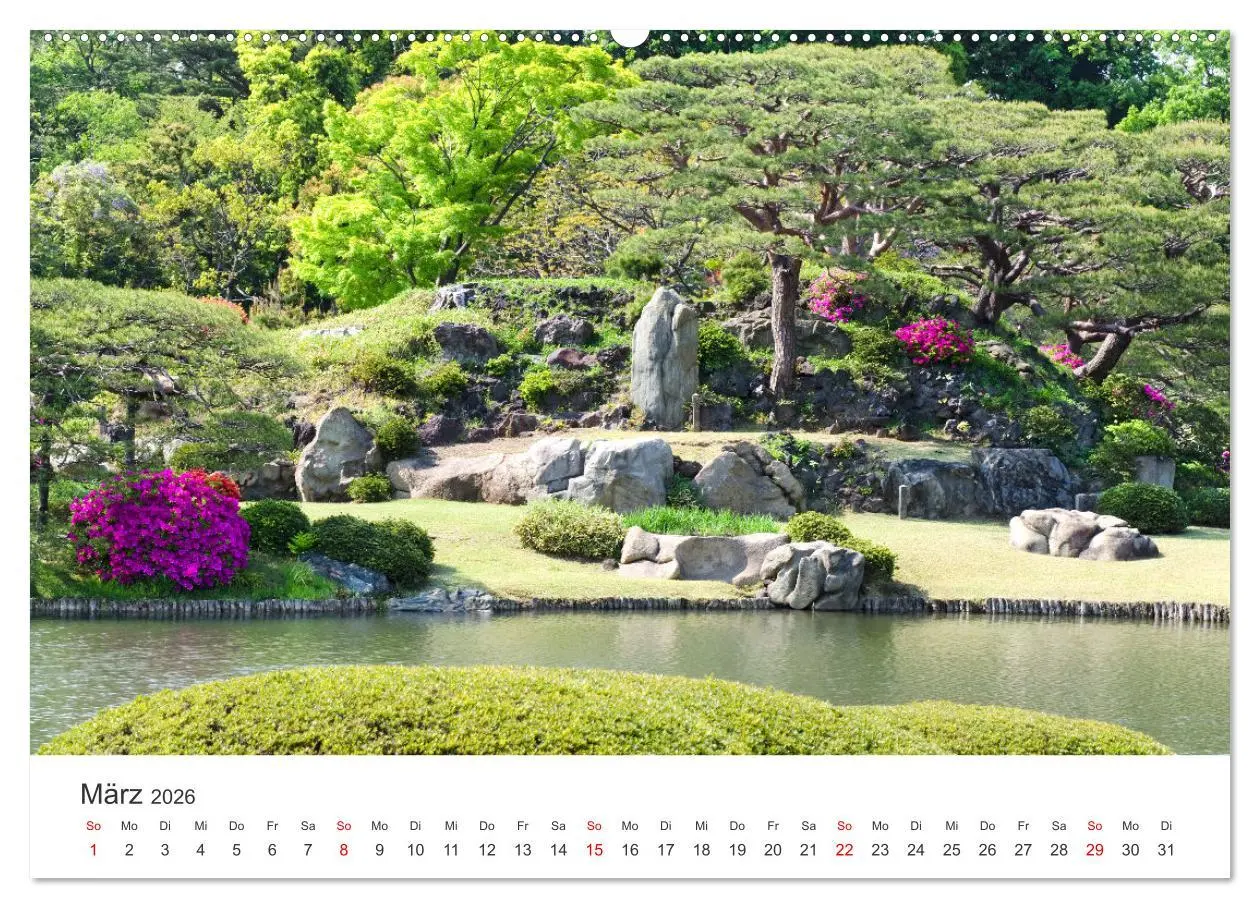 Bild: 9783457636206 | Gärten in Japan (Wandkalender 2026 DIN A2 quer), CALVENDO...